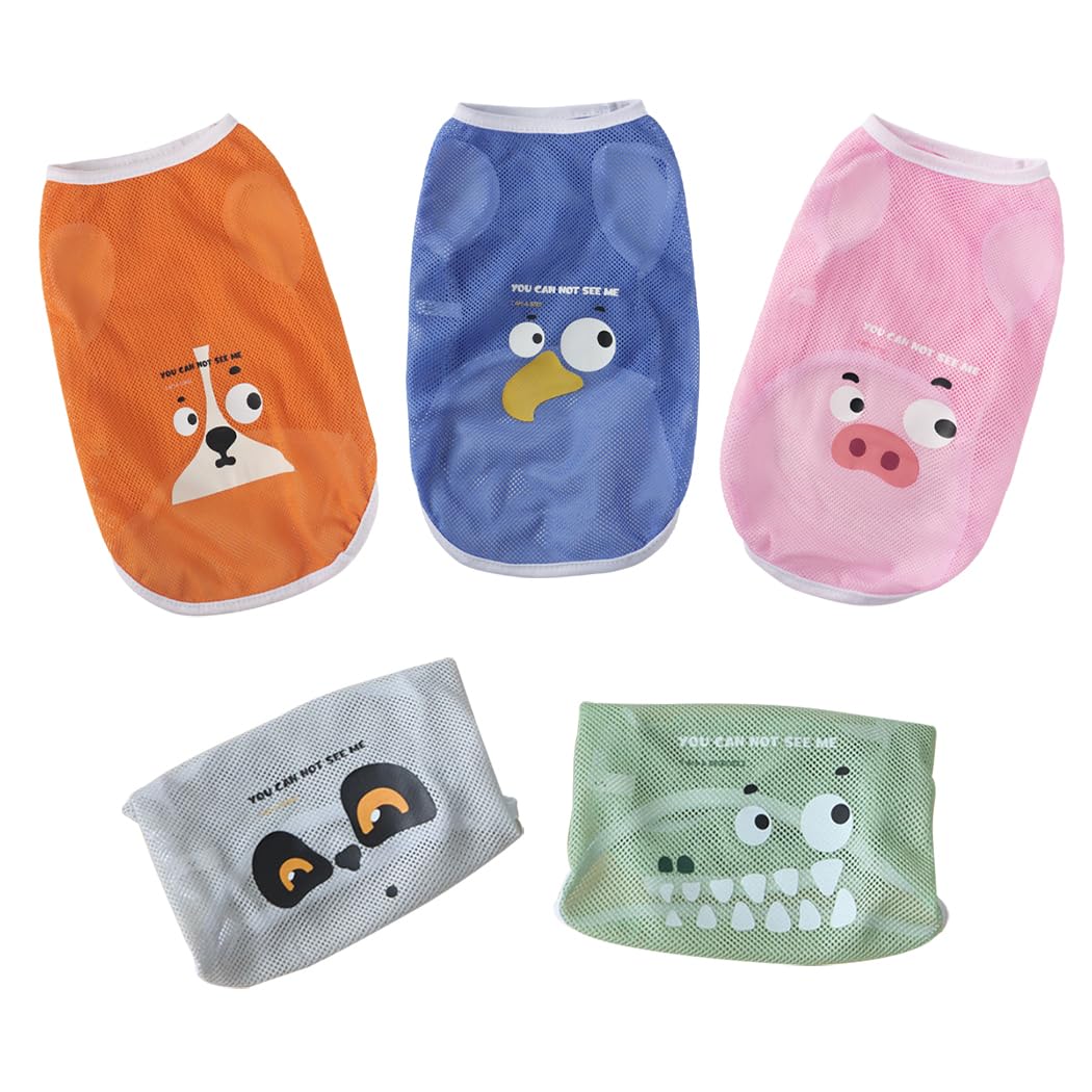 【送料無料】AmzBarley 犬 服 春夏 ベスト メッシュ ひんやり 動物柄プリント 犬 服 夏 シャツ 薄い 通気性 涼しい 軽量 速乾 犬服夏用 シャツ 子犬 小型犬 中型犬 ペット服 洋服 タンクトップ 袖なし 猫服 犬 夏服 両足 おしゃれ 外 クール 熱 色：グレー、サイズ：XL