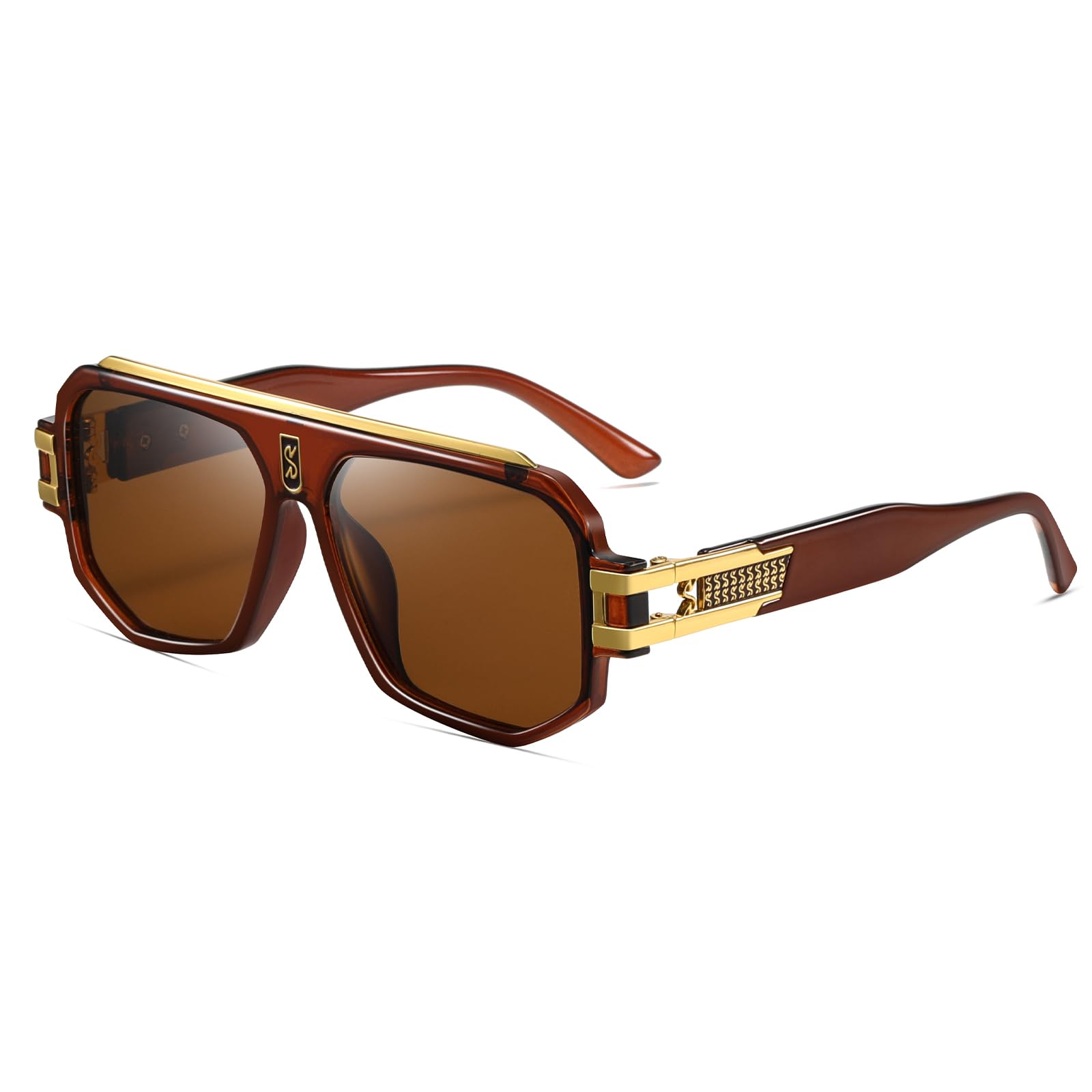 【送料無料】[SHEEN KELLY] 人の方法パイロットの特大金属フレームの Eyewear のための分極された平ら..