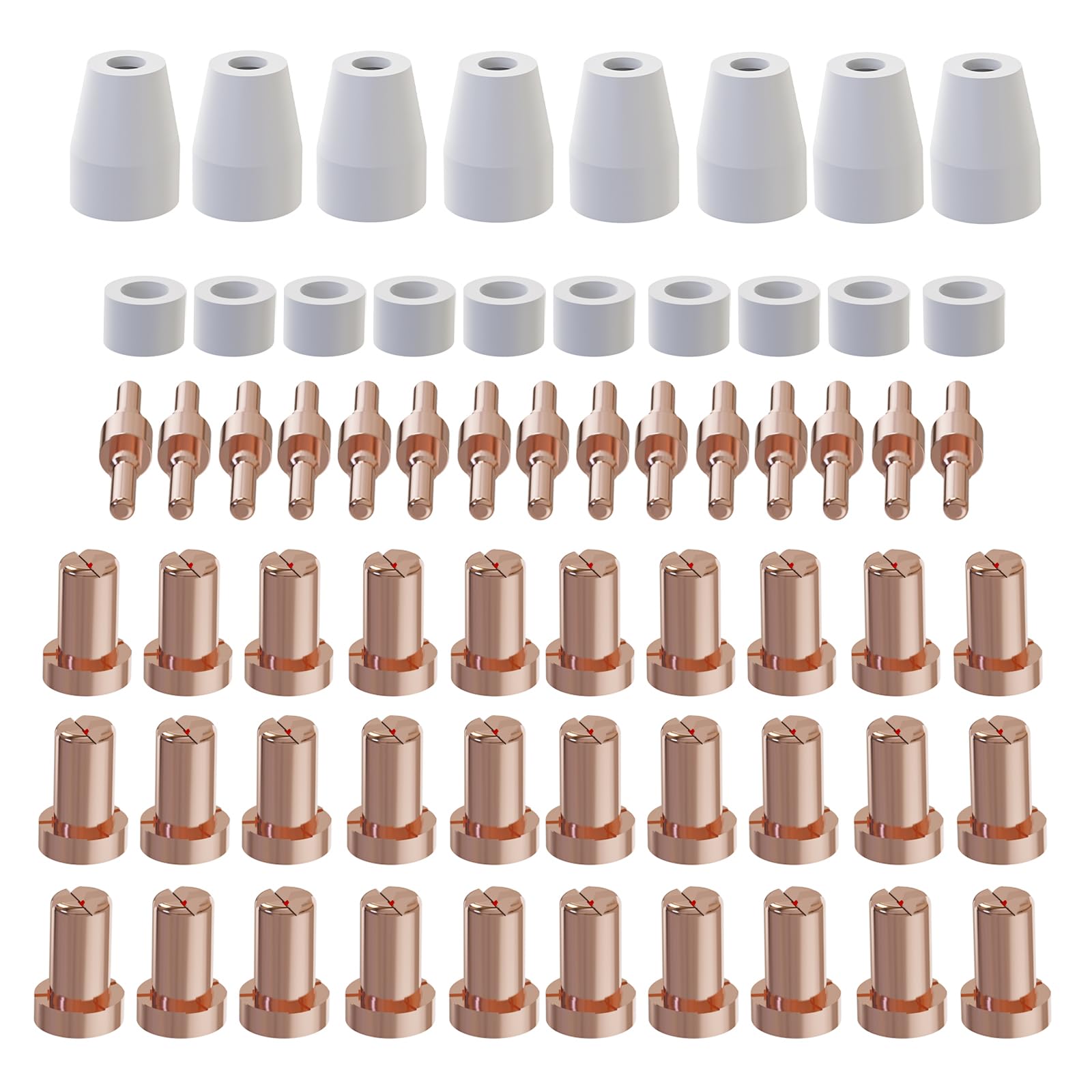 【送料無料】MIGVAN 63個 プラズマカッター ノズル 切断機用チップ プラズマカッター トーチ PT-31 電..