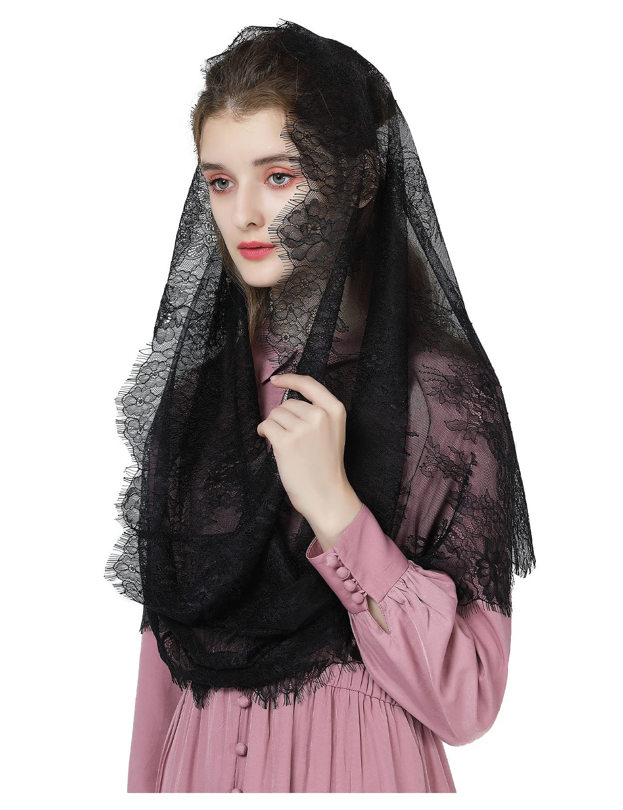 【送料無料】[BEAUTELICATE] ベール カトリック ヘアピン付き 結婚式 チュール チャペル 花嫁 ミサ 教..