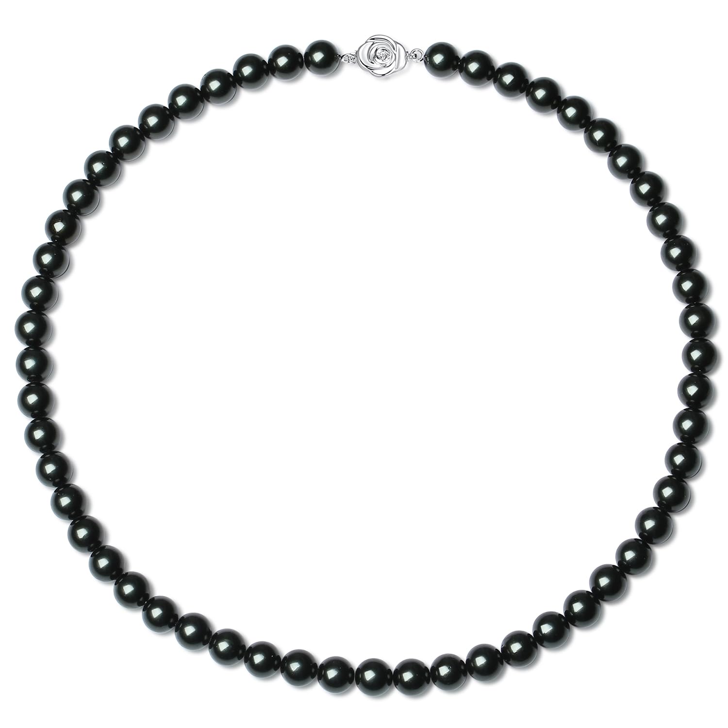 【送料無料】[AGVANA] パールネックレス 真珠 ネックレス レディース 冠婚葬祭用 7.5-8mm 42cm 45cm ブ..