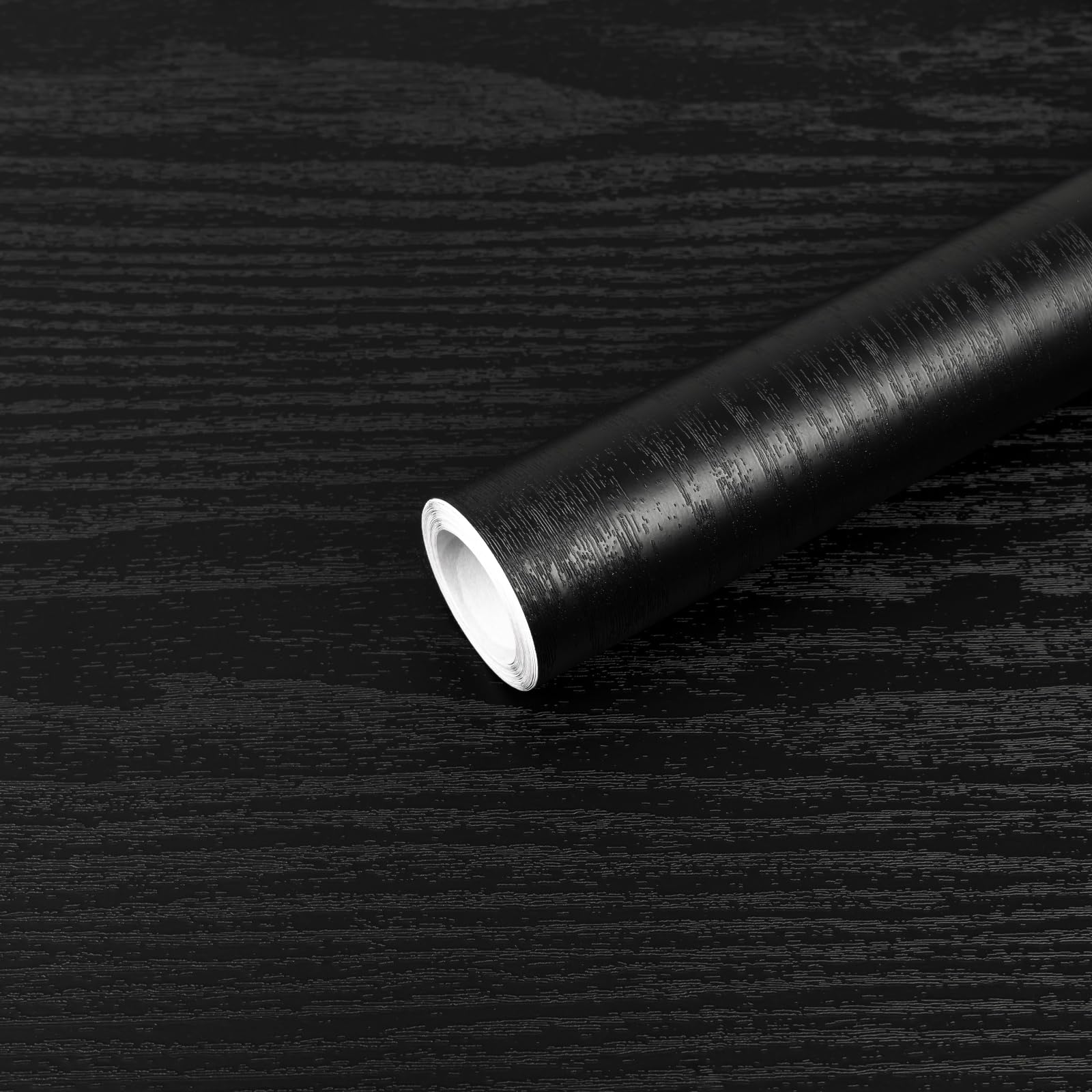 【送料無料】壁紙シール リメイクシート木目おしゃれ はがせる壁紙シール厚手透けない木目調 色：ブラック木目調、サイズ：60cm X 3m