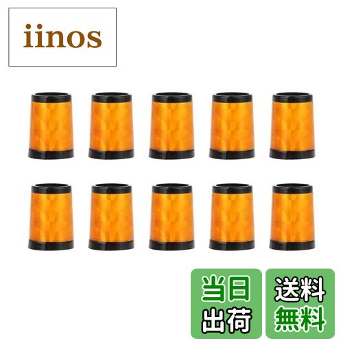 【送料無料】MUXSAM ゴルフ ソケット 10個セット フェルール セル シャフト スリーブ アイアン リシャフト (カラー:赤/橙) 色:橙