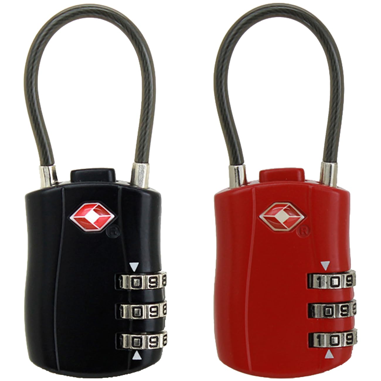 【送料無料】2個 ロック 3桁 南京錠 旅行南京錠 コンビネーションロック 3桁 ダイヤル式 暗証番号 ワイ..