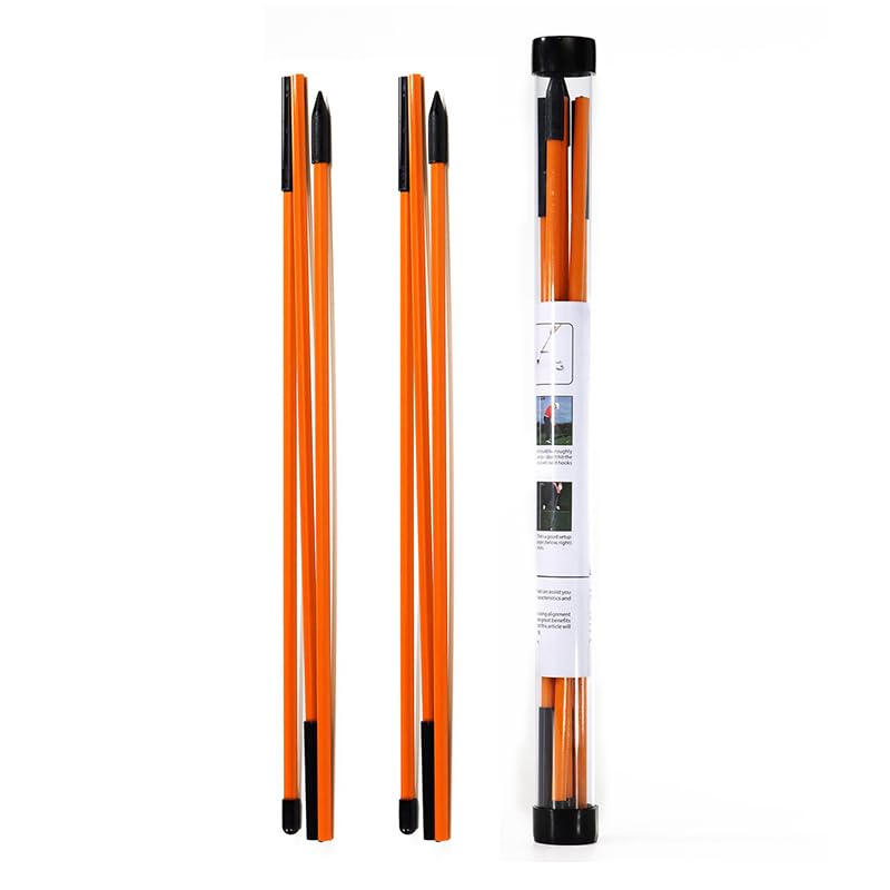 【送料無料】MUXSAM ゴルフアライメントスティック 三折りたたみ式 ゴルフ練習器具 全長120cm ツアース..