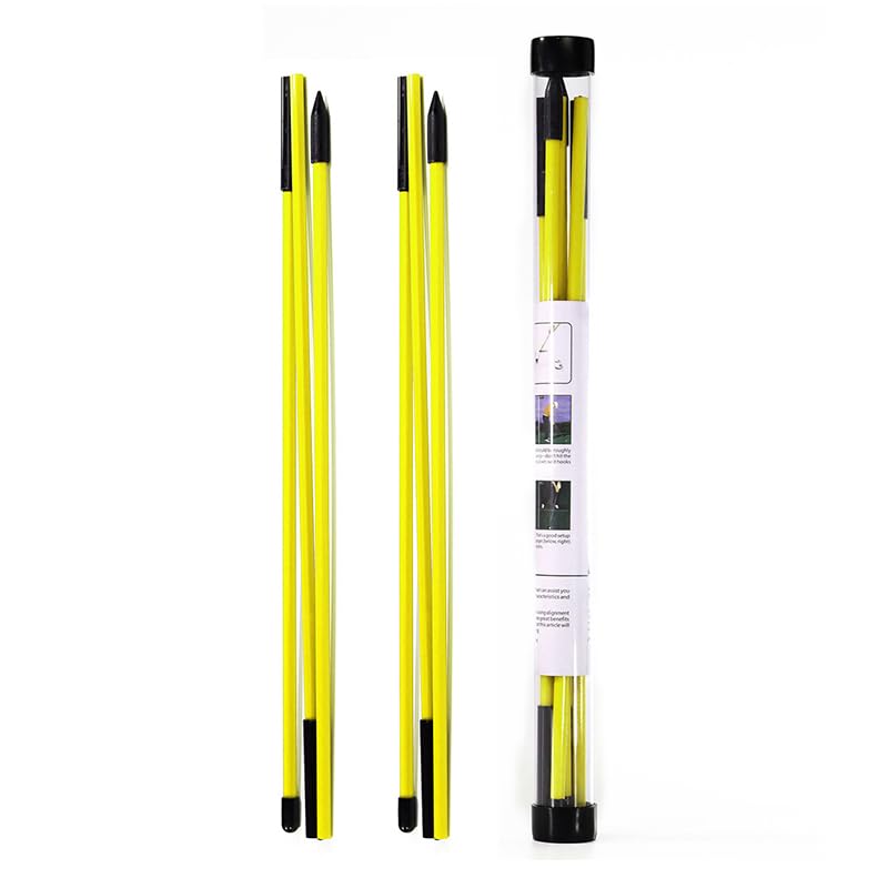 【送料無料】MUXSAM ゴルフアライメントスティック 三折りたたみ式 ゴルフ練習器具 全長120cm ツアース..