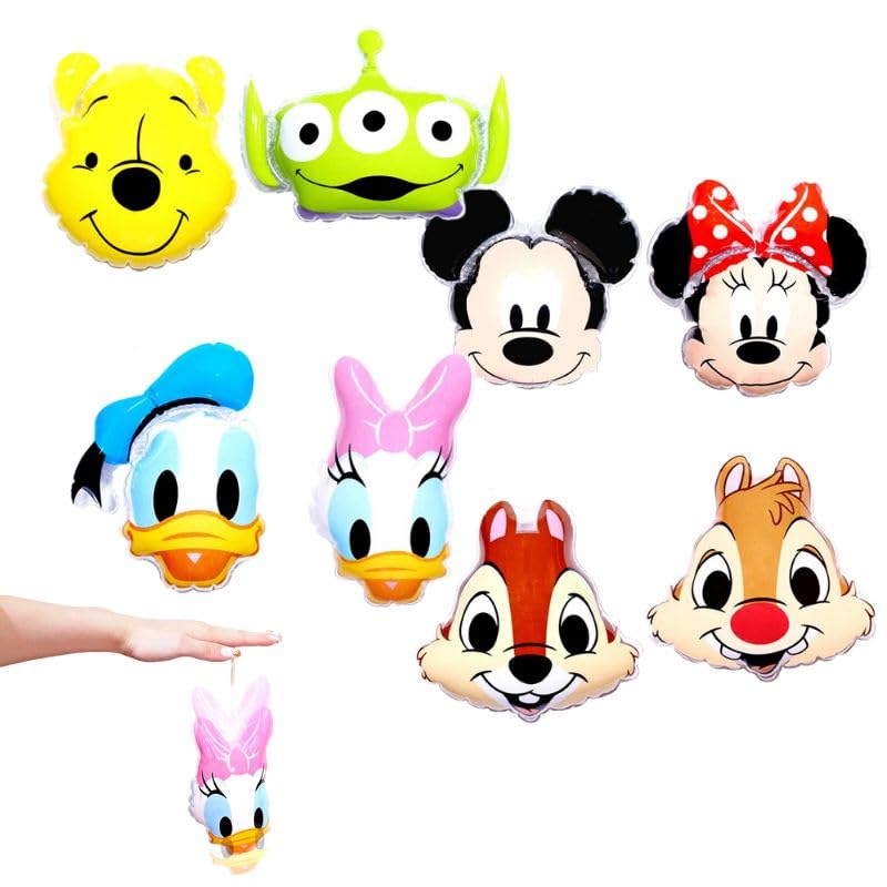 【送料無料】縁日 用品 ディ ズニーダイカットフェイスエアーヨーヨー 24個セット 景品〔 お祭り/イベ..