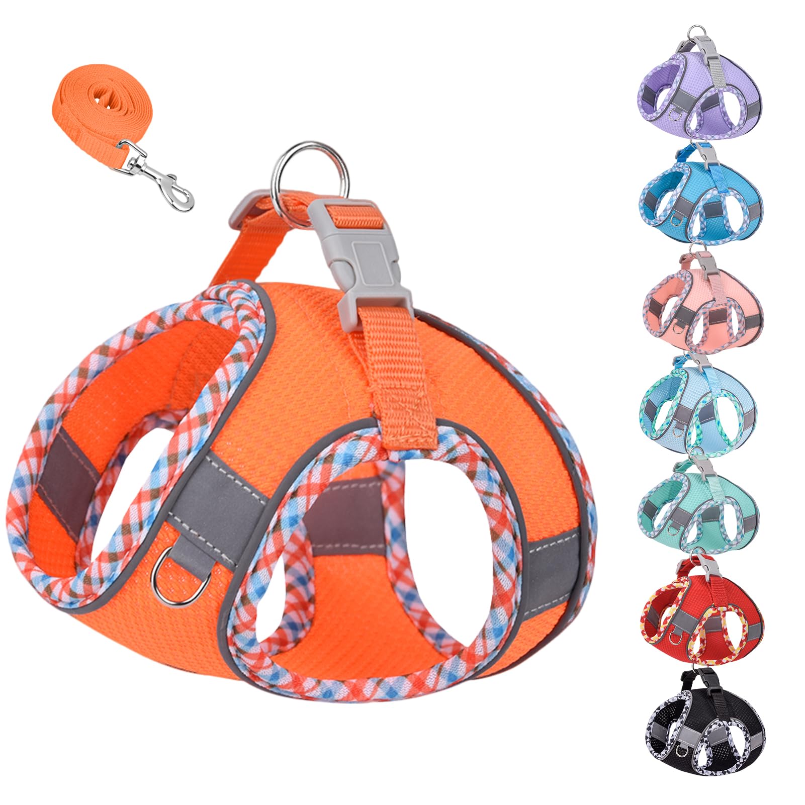 【送料無料】KUVEELA PET 小型犬 猫 中型犬 ハーネス リードセット 牽引ロープ 胸当て 胴輪 ドッグウエ..