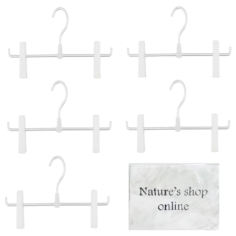 【送料無料】無印良品 アルミハンガー・スカート/パンツ用 5本セット おまけ付き 色：シルバー、サイズ..