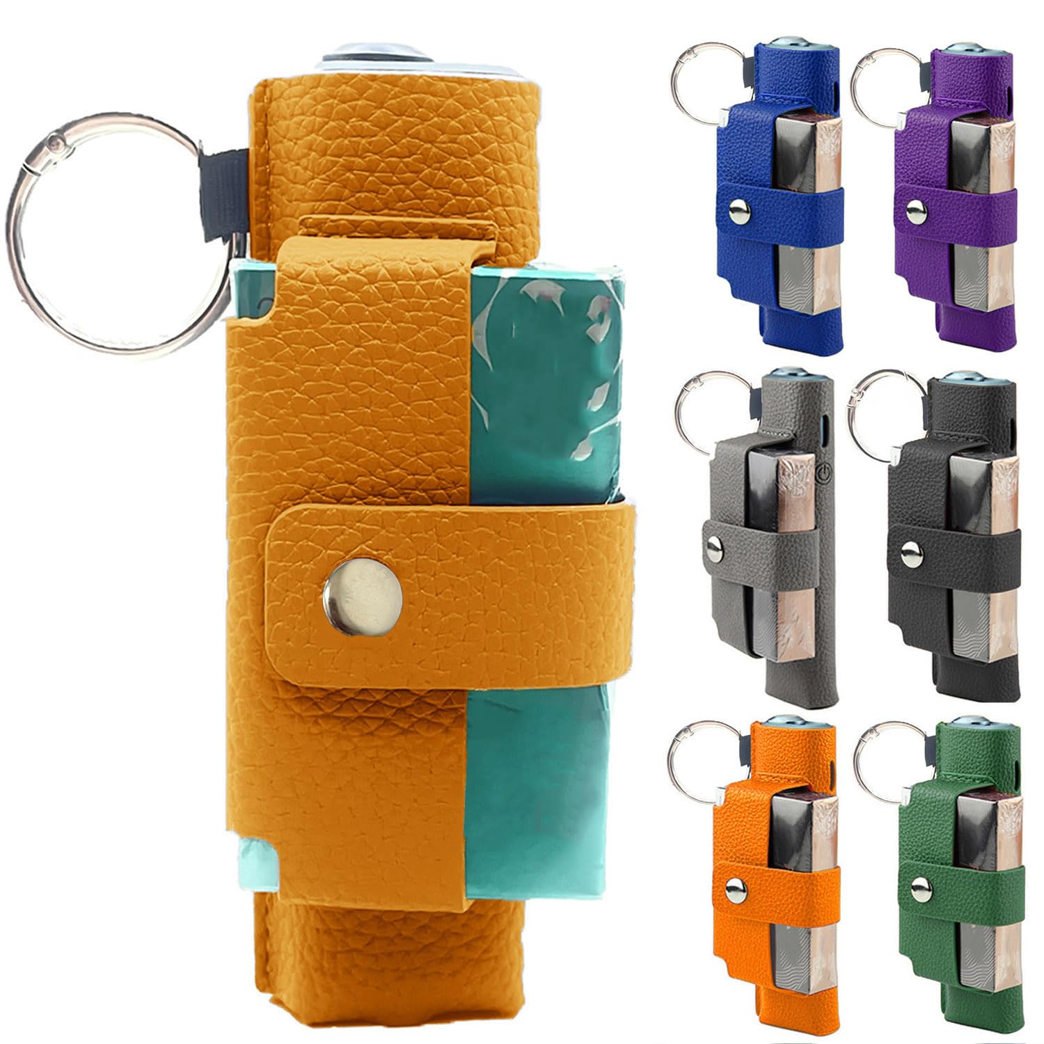 【送料無料】MOICUU互換ケース iluma one対応用のケース イルマ i ワンに適合するカバー イルマワン対応及びイルマアイワン対応のケース カラビナ付き 充電穴あり PUレザー 製 （ケースのみ) 色：オレンジ