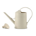 【送料無料】LanQii じょうろ ピッチャー ウォーターポット ポリプロピレン/PP製 植物 園芸 アンティーク調 インテリア アウトドア おしゃれ 観葉植物 掃除 スプレー 水差し 散水 安定した散水が行える ガーデニング 水やり 花壇 フ 色:クリームカラー、サイズ:2000 ml