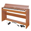 【送料無料】KIMFBAY 電子ピアノ 88鍵盤 ピアノ 木製 本体 電子 ピアノ 88鍵 Digital Piano アップライト ピアノ ペダル付き ファンクションボックス 子供 初心者 MIDI対応 色:オレンジ