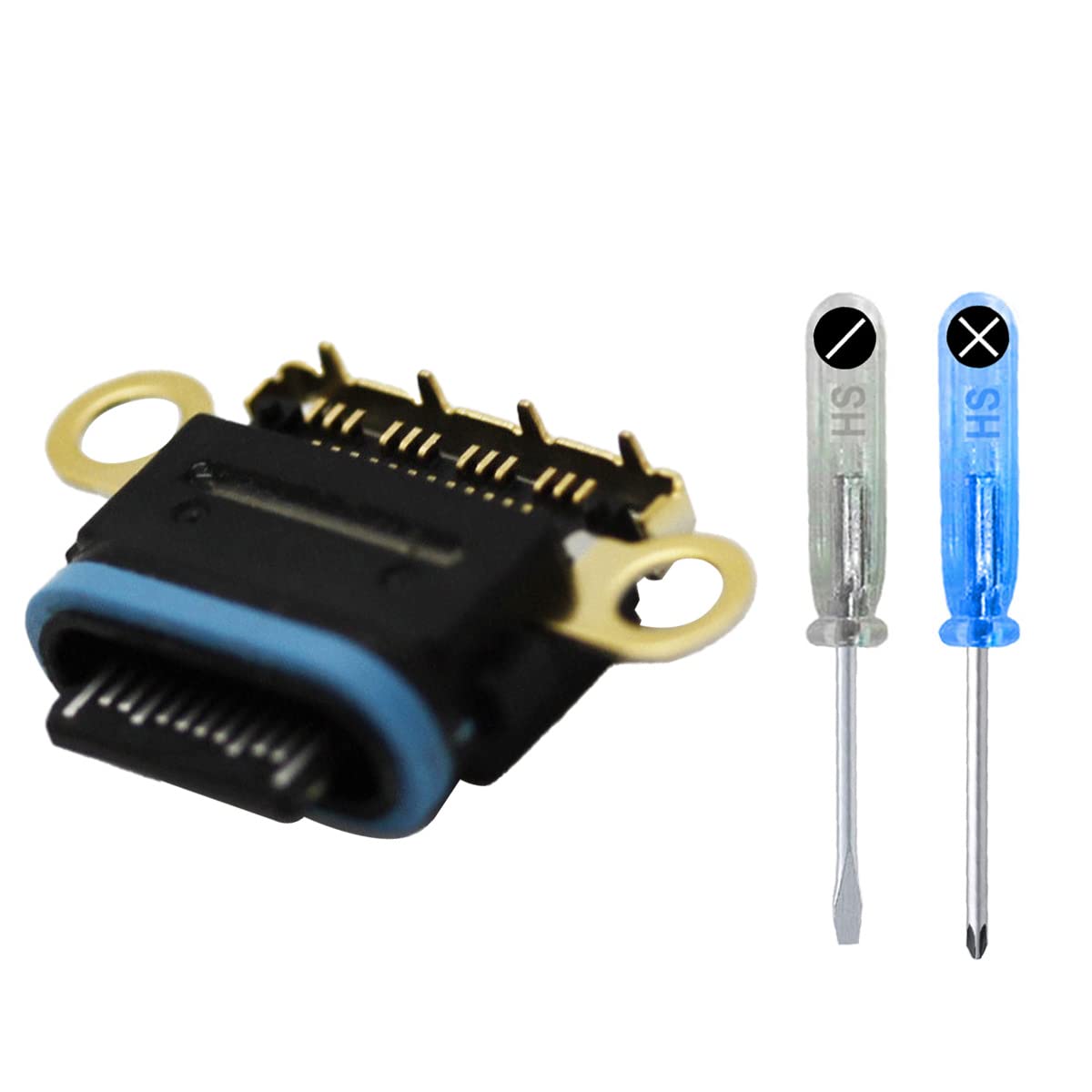 【送料無料】MMOBIEL 交換用Dockコネクタ充電ポートソケット に対応 Google Pixel 6 Pro / 7 / 7 Pro - 充電ポート・マイク交換キット - Type C - ドライバー付