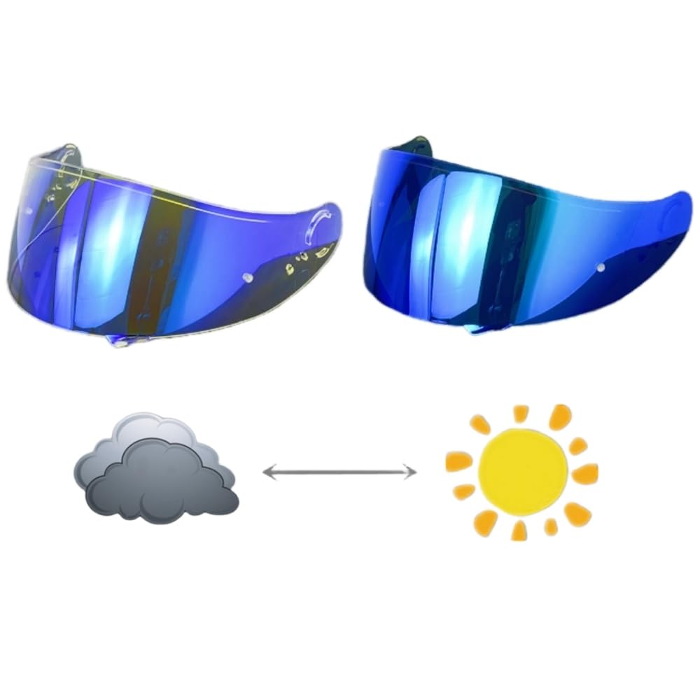 【送料無料】Wayocfei CNS-1シールド に適用GT-AIRおよびGT-AIR2 REVOヘルメットレンズ 昼夜兼用 取付..