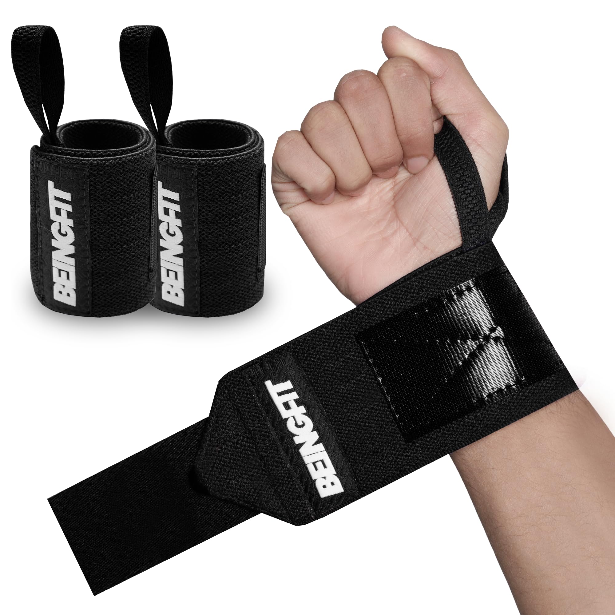 【送料無料】Beingfit リストラップ 筋トレ ウエイトトレーニング 正規品 2個セット 男女兼用 手首 サ..