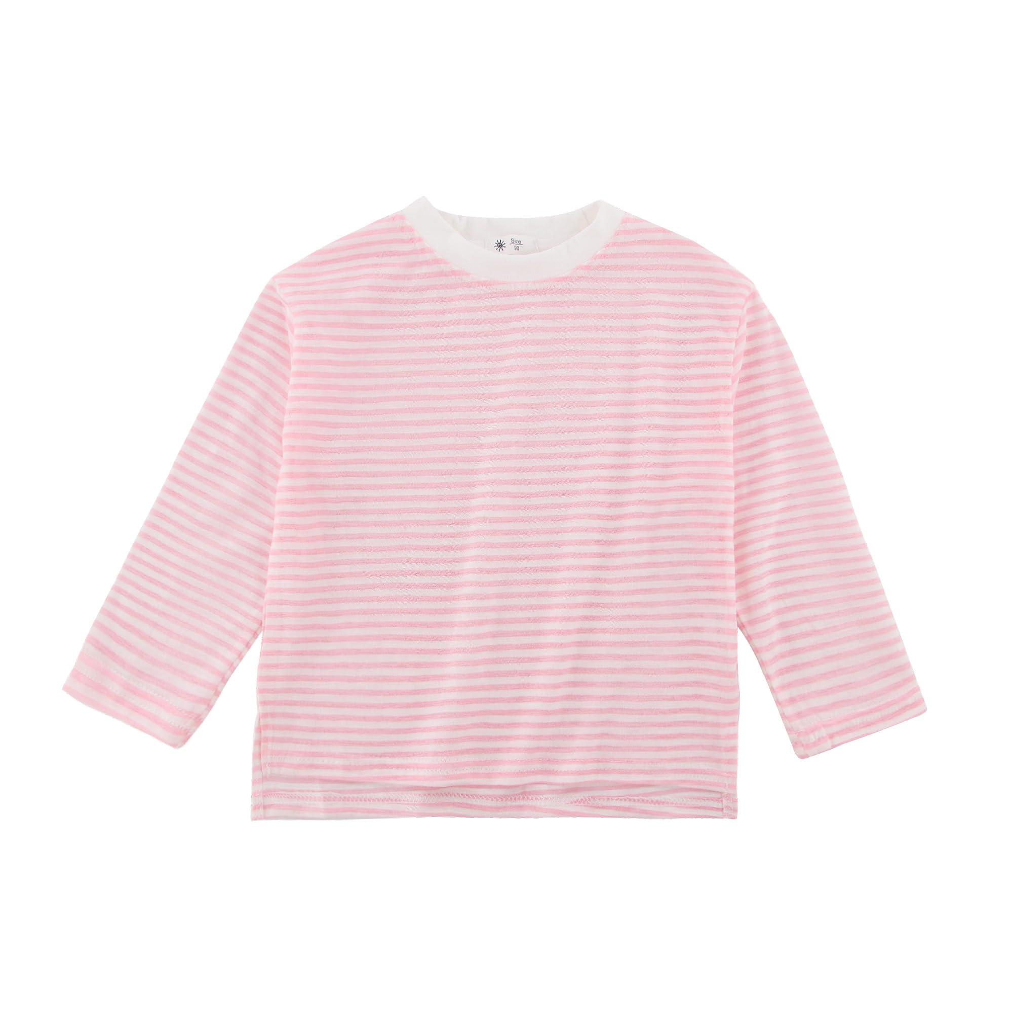 【送料無料】[Enfants Chris] キッズ ラッシュガード 女の子 日焼け止め tシャツ 男の子 ルーズ 長袖 ..