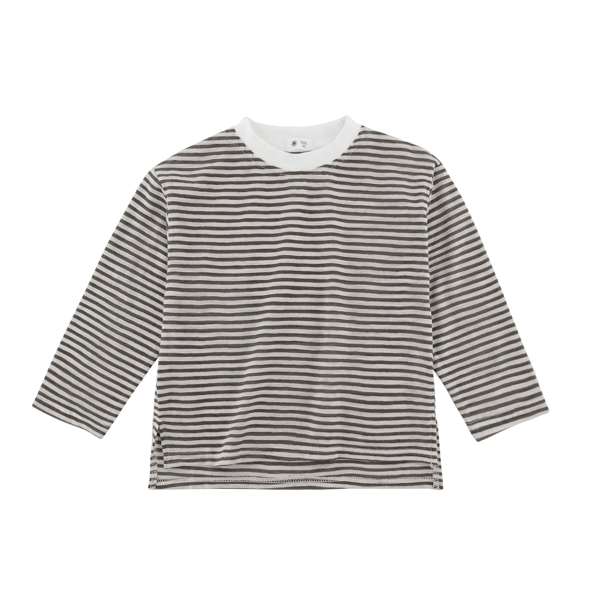 【送料無料】[Enfants Chris] キッズ ラッシュガード 女の子 日焼け止め tシャツ 男の子 ルーズ 長袖 ..