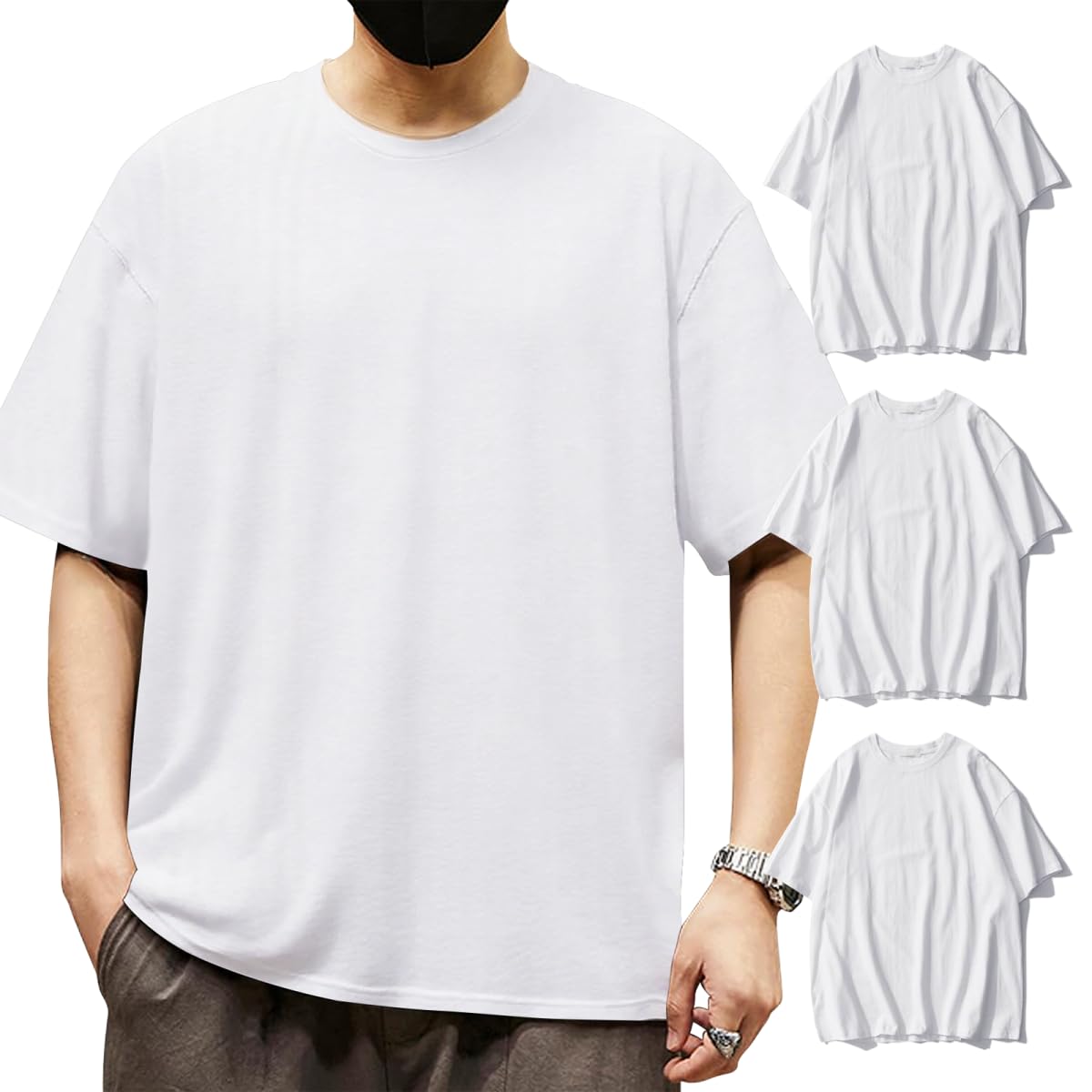 ̵[inotenka] T  Ⱦµ   롼ͥå 100 Ʃʤ ۥ磻(3)2XL