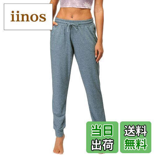 【送料無料】[icyzone] レディース スウェットパンツ トレーニングウェア ポケット付 伸縮性 吸汗 通気..