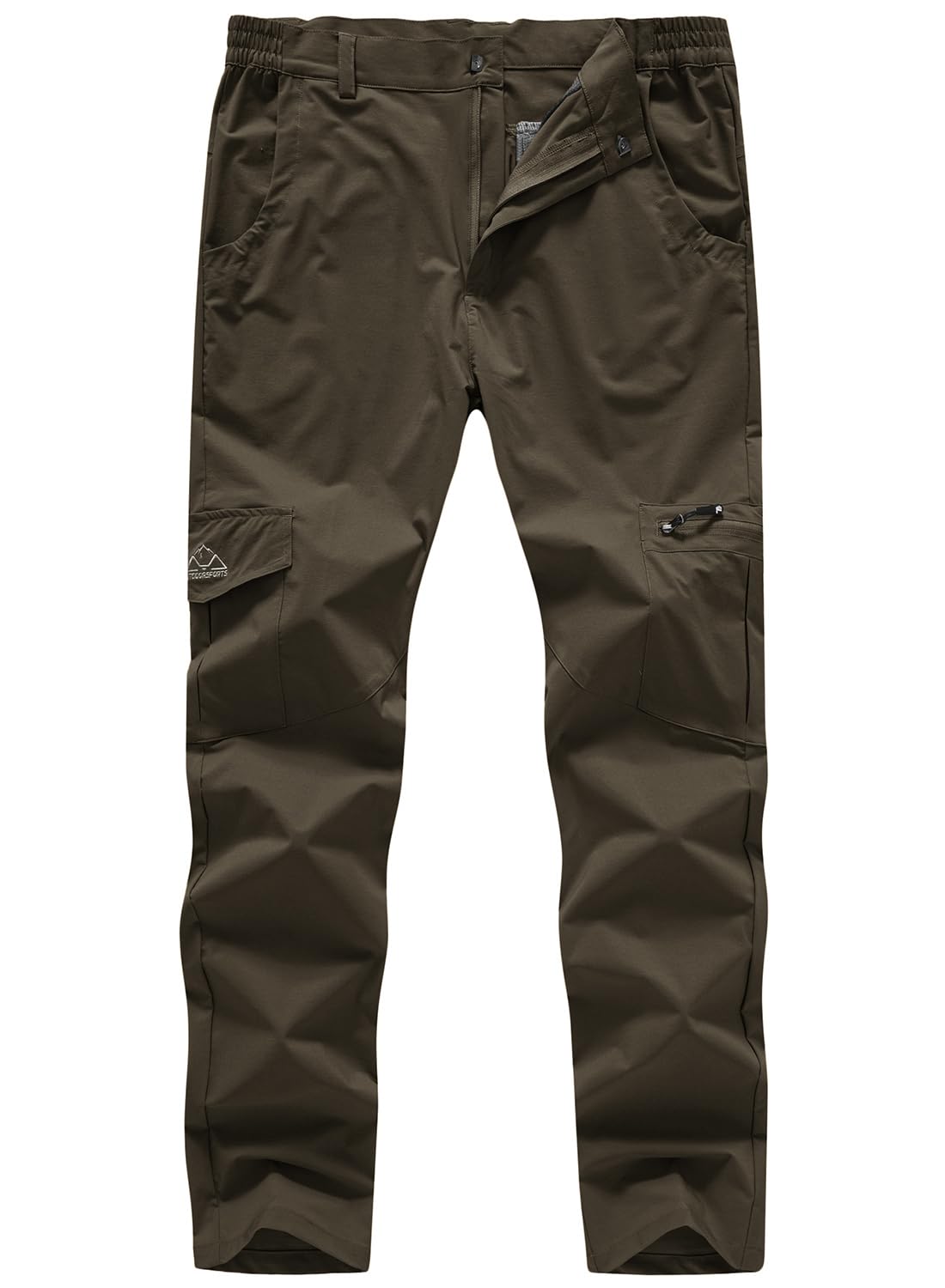 【送料無料】[Gopune] ハイキングパンツ メンズ トレッキングズボン 薄手 カーゴパンツ 通気性 アウトドアウェア 速乾 登山着 釣り ランニングウェア 軽量 色：コーヒー-01、サイズ：XL