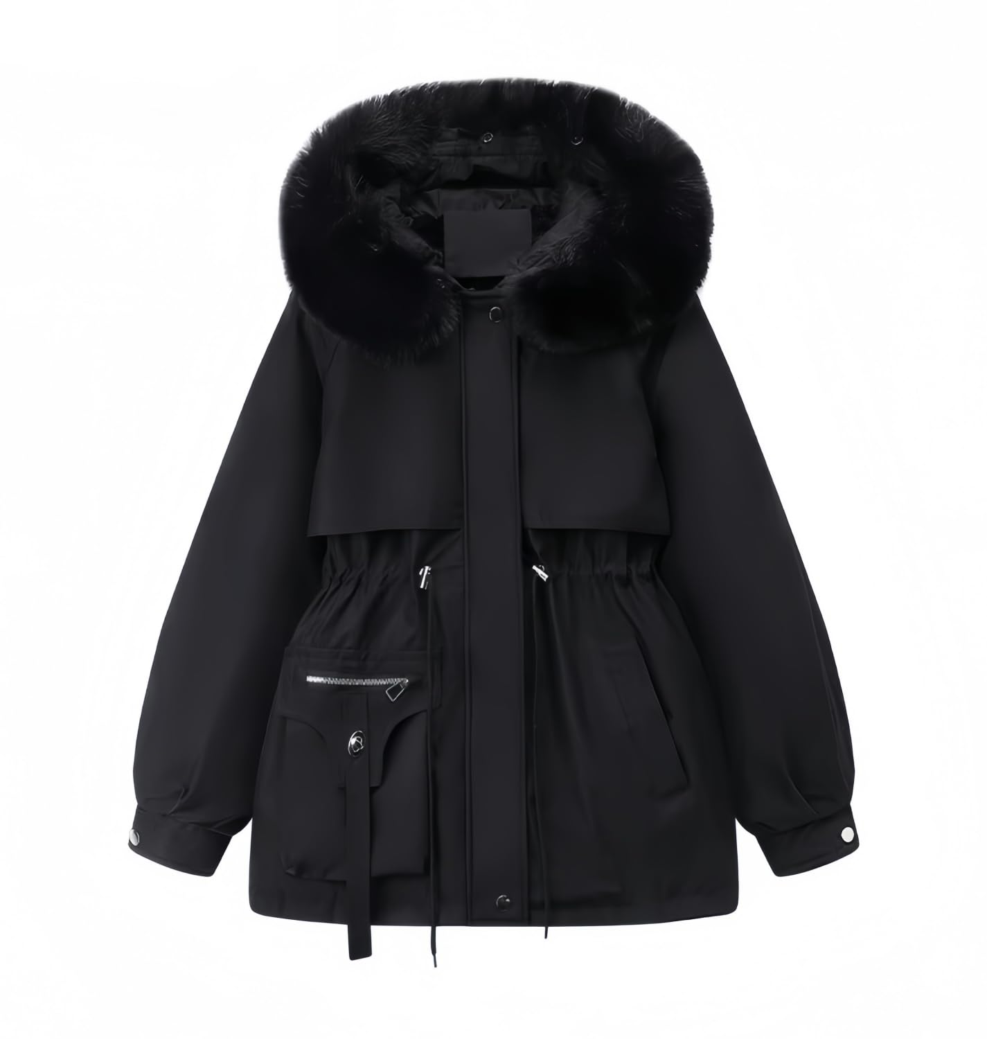 【送料無料】[Dreambuilder] モッズコート 裏起毛 コート 裏ボア 中綿ジャケット フード付き ファーコ..