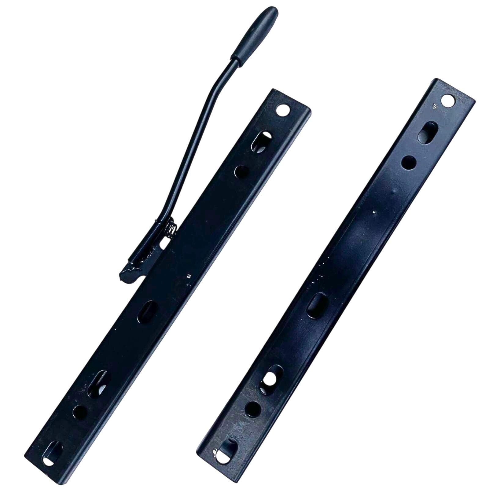 【送料無料】YESprime シート スライダー スライド レール トラック UTV ATV ゴーカート 調整 可能 強力 強度 オフロード セット 四輪 耐摩耗 ダブル 色：ブラック、サイズ：約縦310mm×横30mm×高さ25mm 約500g