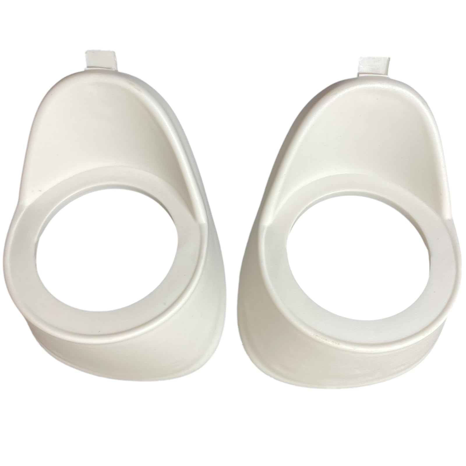 【送料無料】YESprime スピーカー 増設 Aピラー 樹脂製 汎用 加工用 ツイーター 埋め込み 台座 造形 ブラケット ステレオ カー オーディオ 左右セット 色：ホワイト