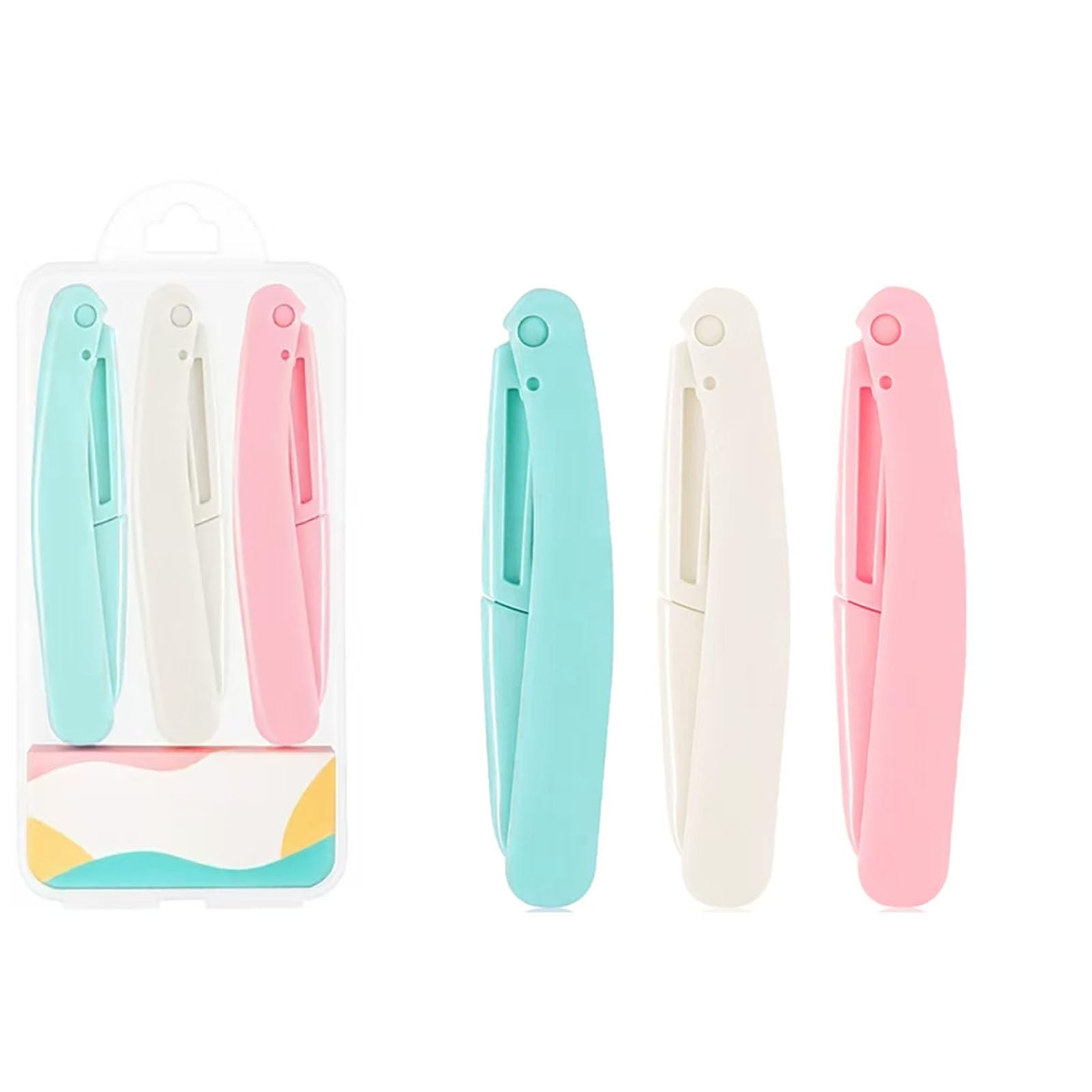 【送料無料】女性カミソリ まゆ用 細かい部分用 ガード付 6個セット 顔のうぶ毛 眉毛 ムダ毛処理 眉カ..