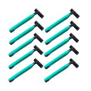 【送料無料】使い捨てカミソリ 10本入 メンズ使い捨てカミソリ 個包装 まとめ買い アメニティ ホテル 旅館 お泊り スムーサー付 色:ブラック