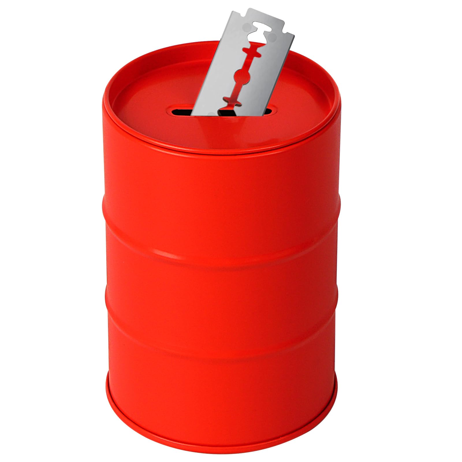 【送料無料】Linkidea 安全かみそりブレード廃棄コンテナボックス、大容量金属カミソリ廃棄ケース使用..