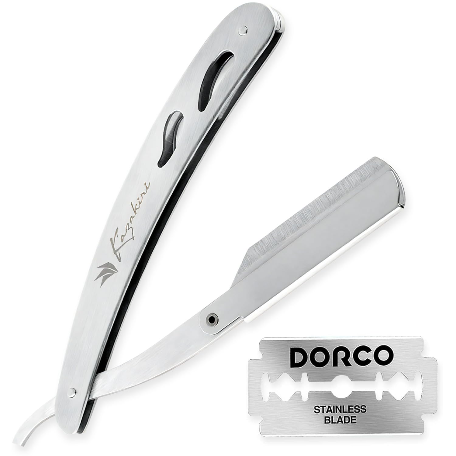 【送料無料】Kazakiri カミソリ 剃刀 【プロ理容師監修x感動深剃り】 髭剃り 顔剃り 替刃付き メンズ ..