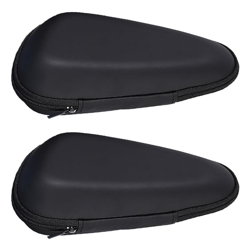 【送料無料】シェーバー収納ケース 電気シェーバー収納ケース 防水性 耐衝撃性 耐摩耗性 携帯便利 多機能保護バッグ 旅行用(2個セット ブラック) 色:黒