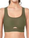 【送料無料】イベット スポーツブラ ヨガ レディース ノンワイヤー パッド付 クロスバック Uネック 通気 ヨガウェア ブラジャー ブラトップ 色:オリーブ、サ...