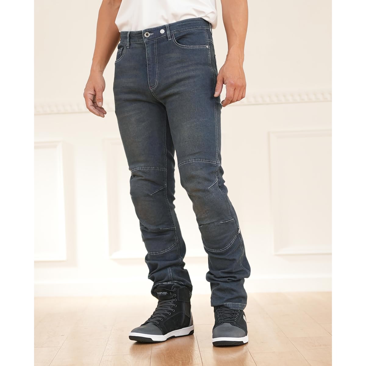 【送料無料】[コミネ] バイク用 WJ-7323 WJ-732 R ジーンズ 色：Deep Indigo、サイズ：L