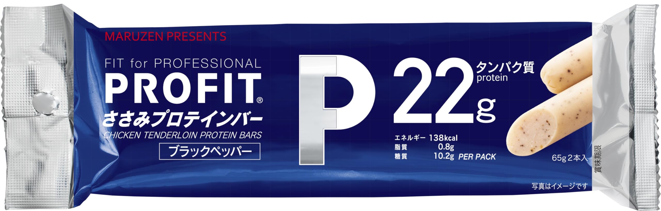 【送料無料】丸善 PROFITささみプロテインバー 新ペッパー 130g×10袋 サイズ：130g×10袋