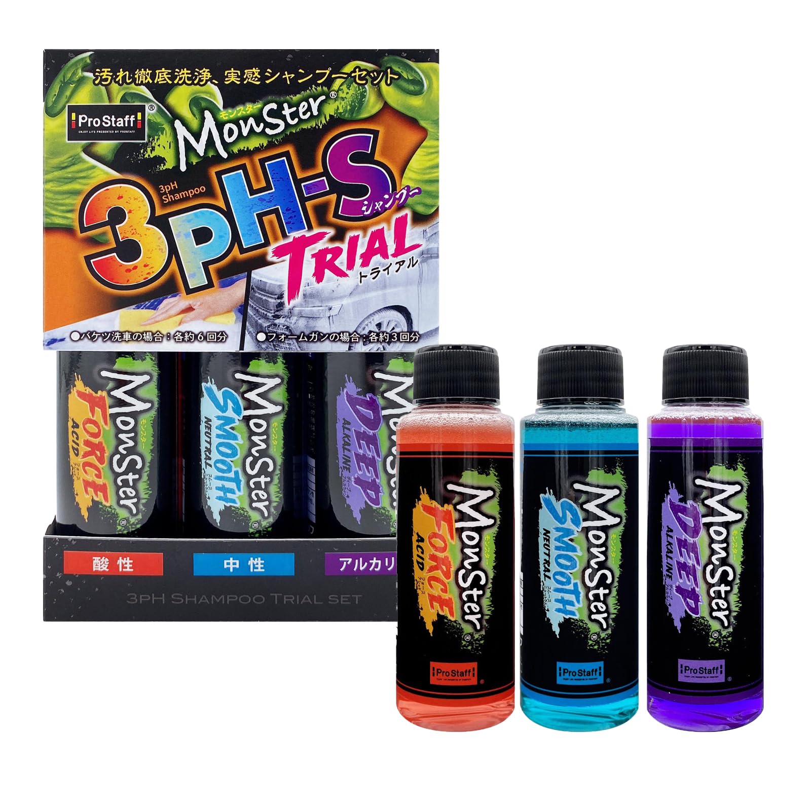 【送料無料】プロスタッフ(Prostaff) カーシャンプー 色：【少量シャンプーセット】トライアル