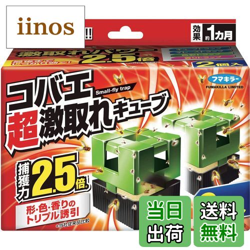 【送料無料】フマキラー 超激取れキューブ 色：黒、サイズ：2個 (x 1)