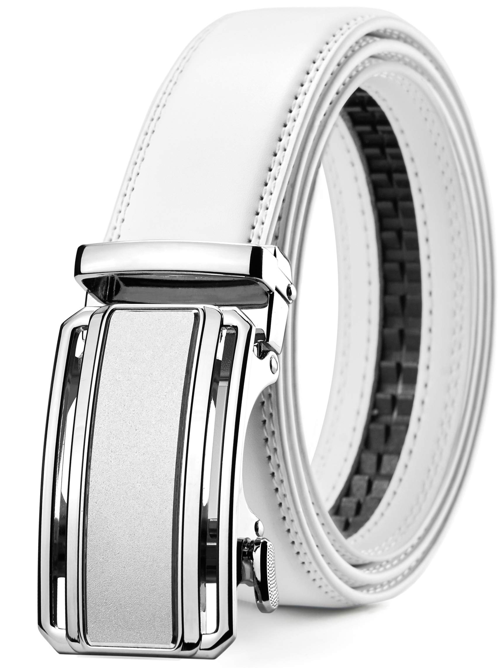 【送料無料】[CHAOREN] ベルト メンズ ビジネス 大きいサイズ オートロック式 紳士用ベルトスーツ 革 ..