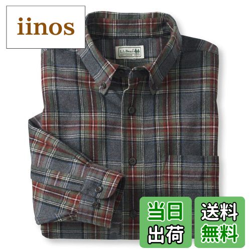 【送料無料】[エルエルビーン] メンズ スコッチ・プラッド・フランネル・シャツ ジャパン・フィット 色：グレー、サイズ：S