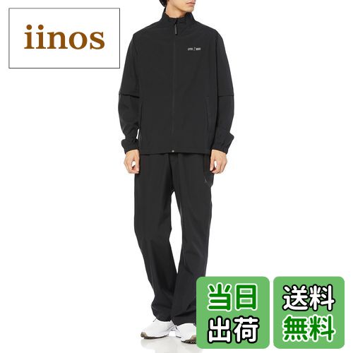 【送料無料】[レイトンハウス] ゴルフ 防水 レインウェア レインスーツ ストレッチ 上下組 軽量 レイトンハウス メンズ 高耐水圧 通勤 通学 雨合羽 アウトドア LEG-200 色：ブラック/ブラック、サイズ：M(4)