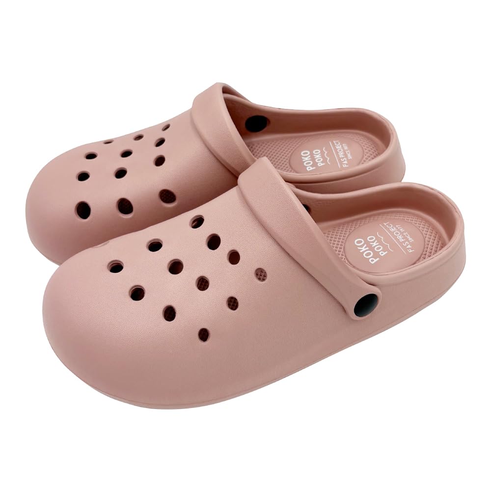 【送料無料】[FASPROJECT] 2way クロッグ サンダル (レディース) 婦人 女性 ジュニア 軽量 防水 eva サボサンダル 前とじ つっかけ SY-12965 色：【無地】ピンク、サイズ：M