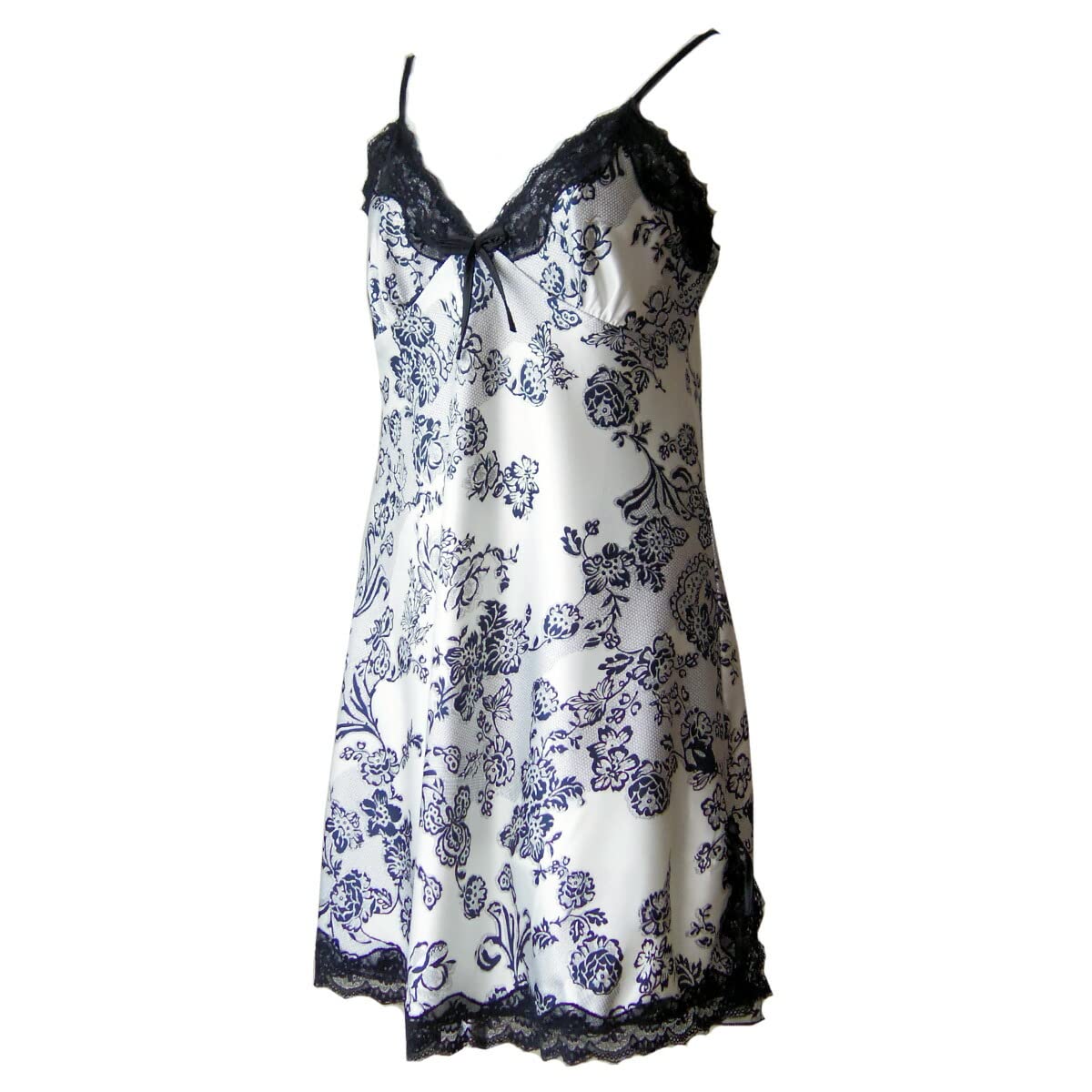 【送料無料】[Karly　Shop] スリップ ランジェリー ベビードール ペチコート セクシー ひざ上丈 サテン..