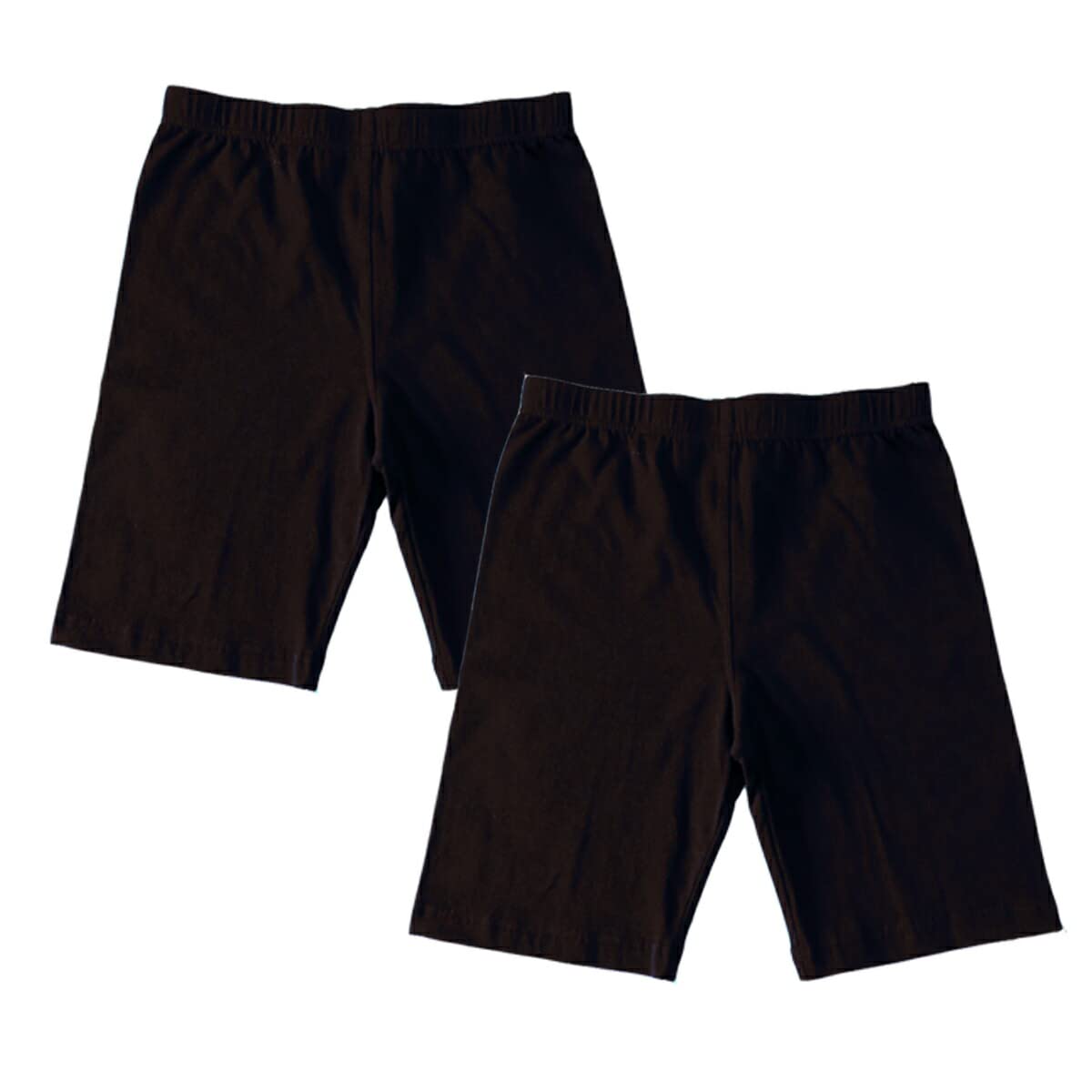 【送料無料】[Karly　Shop] オーバーパンツ 綿95％ 2枚セット 大きいサイズ スパッツ 3分丈 黒 アンダ..