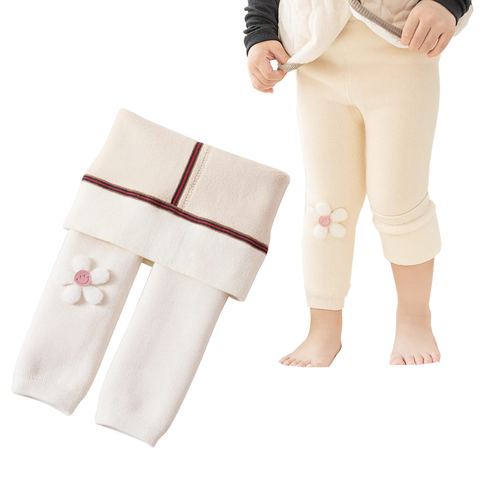 【送料無料】[kalavika] ベビー レギンス キッズ パンツ 伸縮性 長ズボン 冬 裏起毛 暖かい 防寒対策 ..