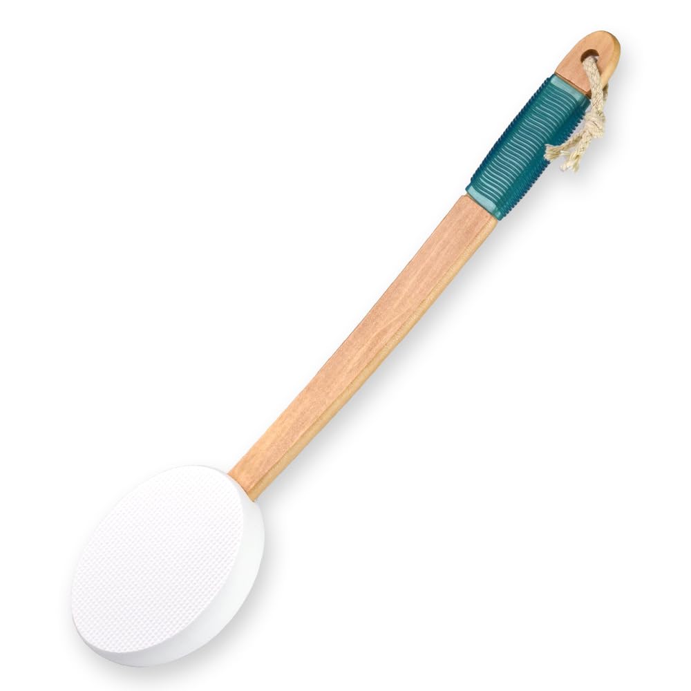 【送料無料】孫の手 背中にクリームが塗れる 湾曲 滑り止めグリップ 水洗い可能 フック穴 吊り下げ 耐..