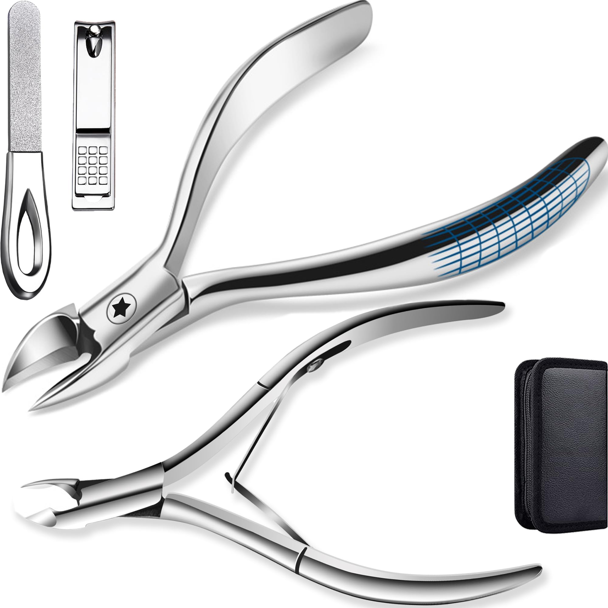【送料無料】Justit 爪切り ニッパー 巻き爪用 爪キリ 足用 つめきり 爪切りセット ネイルケアセット 4..