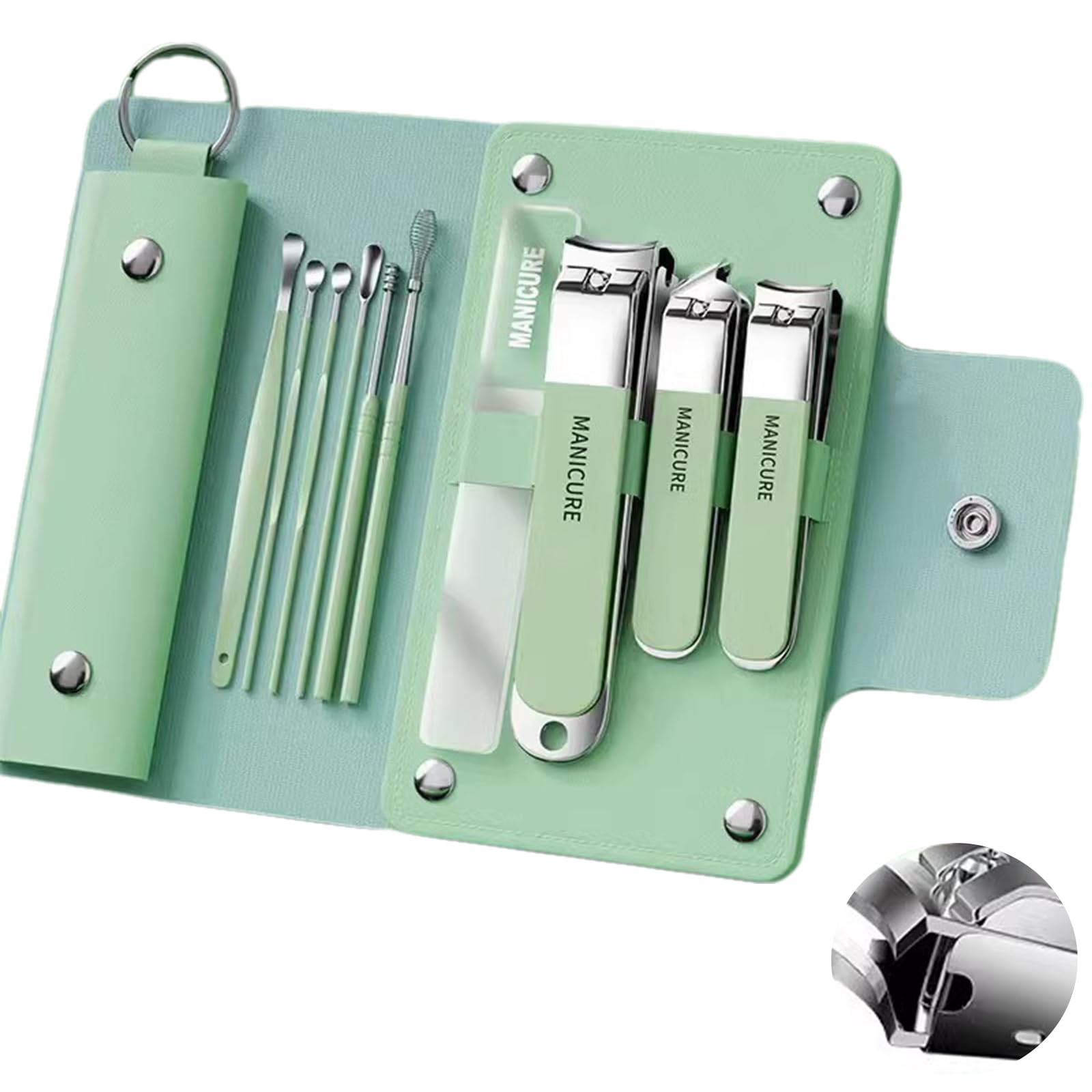 【送料無料】Meltryllis 爪切り10本セット ネイルケアセット ステンレス製 爪きり 爪切り 爪やすり やすり 甘皮カッター 耳かき 持ち運び用コンパク...
