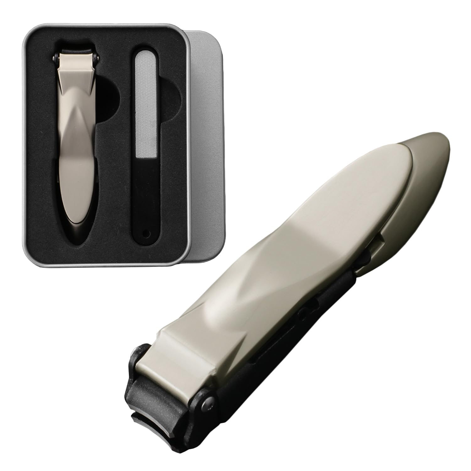 【送料無料】[Arena Leo] 爪切り 爪やすり 収納ケース付き 携帯用 爪切りセット 飛散防止 つめきり ヤ..