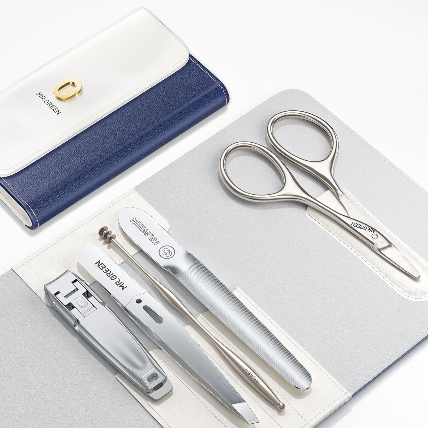 【送料無料】MR.GREEN 爪切りセット5点 ステンレス製 5点セット 超薄折りたたみ爪切り 爪やすり 眉毛用..