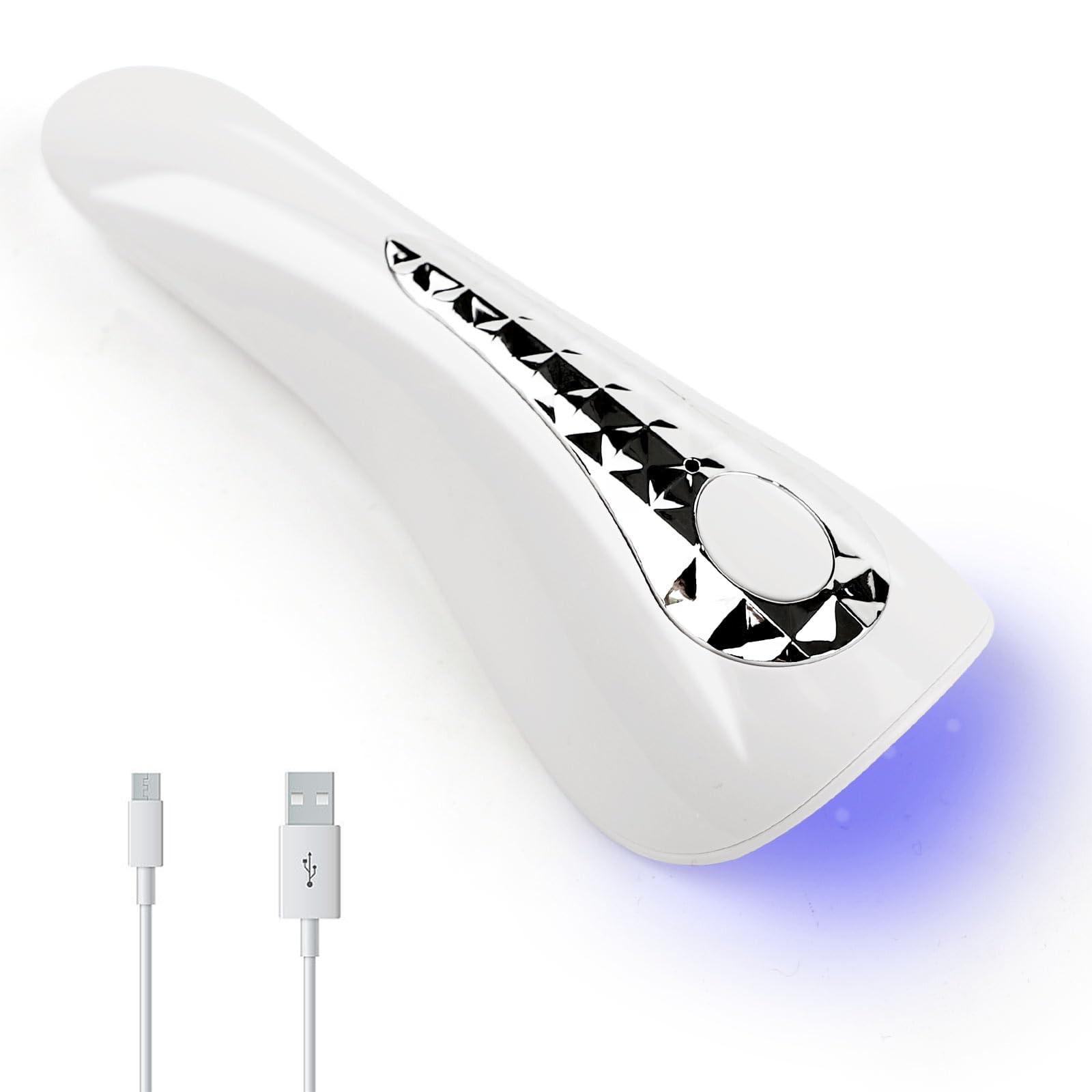 【送料無料】ネイルライト ハンディライト 15W 5LEDs 充電式 ネイルドライヤー UVライト ネイルマシン ..